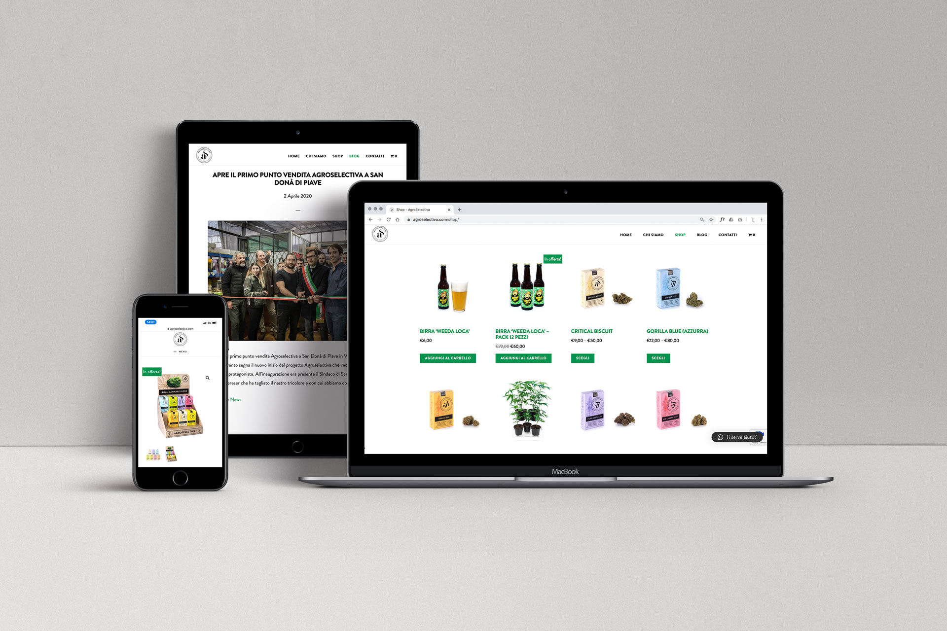 Realizzazione sito e-commerce per vendere prodotti online